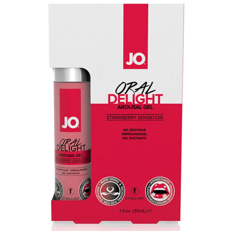 Gel Stimolante Oral Delight Strawberry Sensation 30 ml System Jo SJ40481