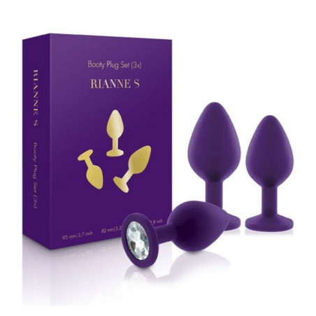 RS – Soiree – Butt Plug (Set 3 x Viola) Rianne S 65245