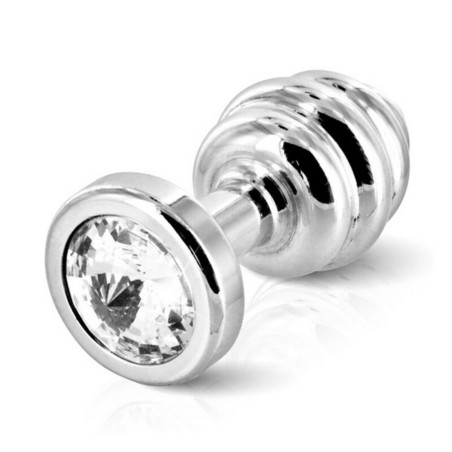 Butt Plug Scanalato Ano Placcato Argento 30 mm Diogol 71700