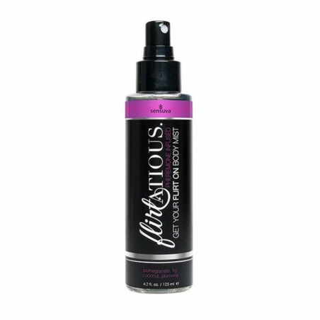 Spray Corpo ai Feromoni Flirtatious Melagrana, Fico, Cocco & Frangipani 125ml Sensuva 7563