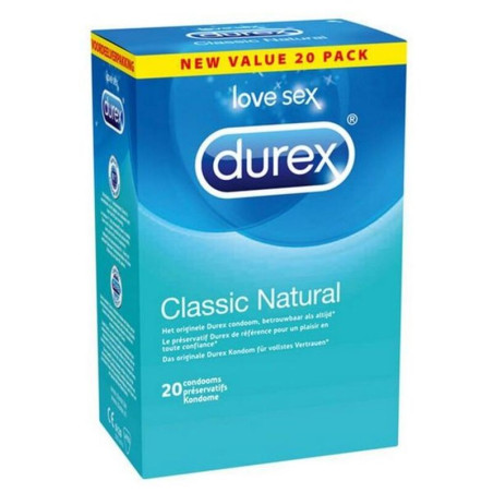 Preservativi Classic Natural 20 pezzi Durex