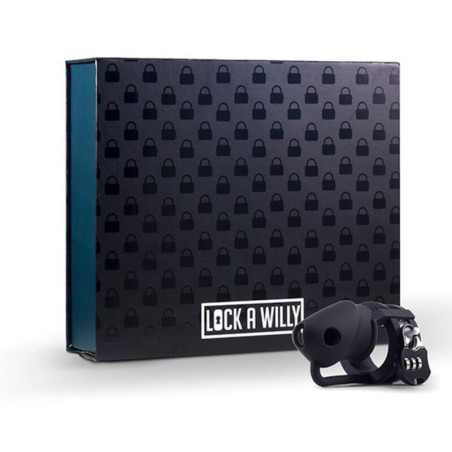 Gabbia per Pene Silicone Nero Lock-a-Willy 72800