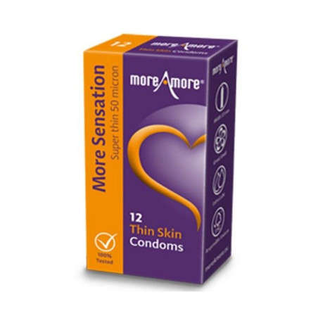 Preservativi Thin Skin (12 pezzi) MoreAmore
