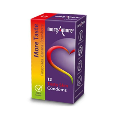 Preservativi Tasty Skin (12 pezzi) MoreAmore 41866
