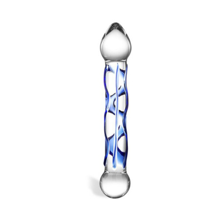Dildo Full Tip Textured Glas 05600