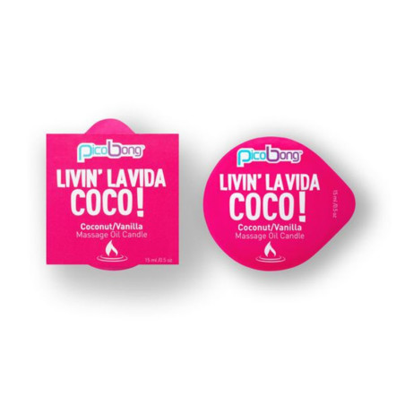 Candela per Massaggio con Olio al Cocco e Vaniglia PicoBong 7038