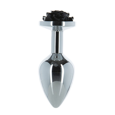 Plug Anale Lux Metal Black Rose (5,71 cm)