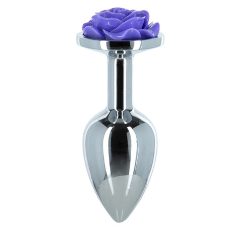 Plug Anale Lux Metal Purple Rose (5,71 cm)