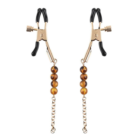 Catena di Morsetti per Capezzoli Sportsheets  Amber Beaded